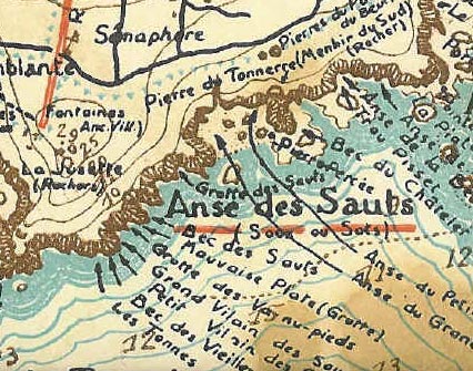 Carte Anse des Soux - Ile d'Yeu