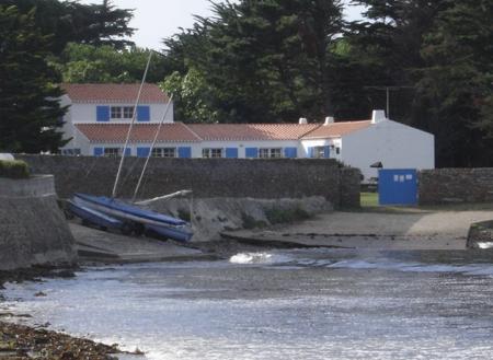 Maison vue de la plage