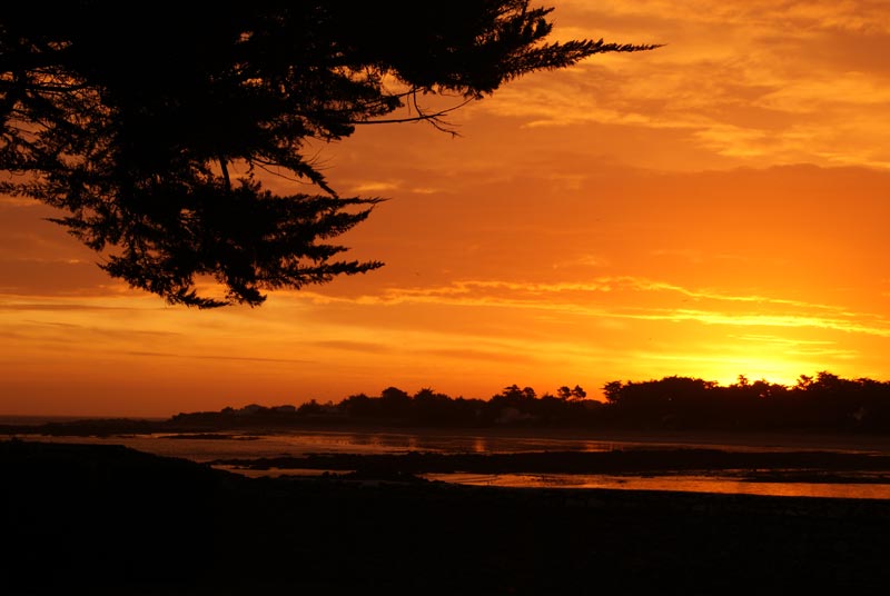 Vue soir plage de Ker Chalon - Ile d'Yeu