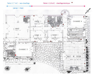 Plan de la Villa La F'nouil Ile d'Yeu