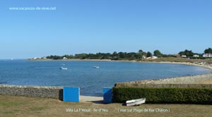 vue sur plage de Ker Chalon de la Villa La F'nouil - Ile d'Yeu