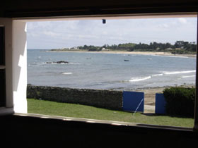 Vue sur la plage de Ker Chalon de l'étage de la Villa La F'nouil - Ile d'Yeu